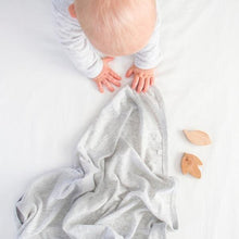 Load image into Gallery viewer, Baby Mori Baby Blanket in Grey Stripe