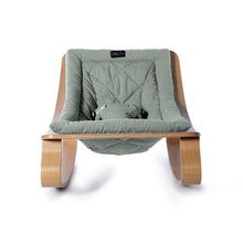 Load image into Gallery viewer, Charlie Crane Levo Baby Rocker in Beech and Aruba blue
