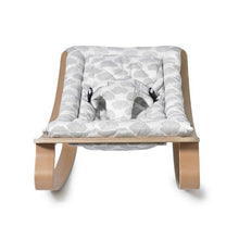 Load image into Gallery viewer, Charlie Crane Levo Baby Rocker in Beech with Clouds
